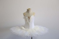 100% fait à la main blanc Floral lac des cygnes enfants gonflé moelleux adulte filles Costumes de danse professionnelle Ballet Tutu pour les filles