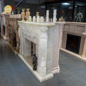 Cheminée Meuble TV Luxe Marbre Intérieur Cheminée Mantel Surround - Product Image 2