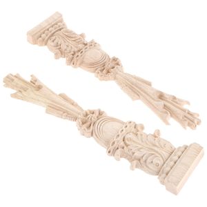 Apliques tallados de madera sin pintar Onlays Corbels Calcomanías Molduras para ventana Marco de puerta <span class=keywords><strong>Roma</strong></span> Columna Pared Sala de estar Escuela - Product Image 4