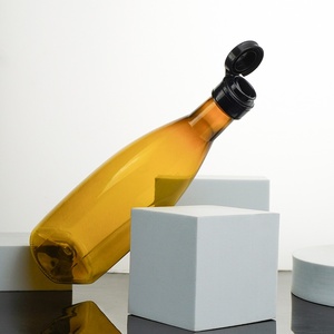 Bouteille d'huile carrée plate en plastique PET de 500 ml de la marque <span class=keywords><strong>Suntory</strong></span> haut de gamme pour huile de tournesol, huile de lin, huile de noix, sauce soja, vinaigre - Product Image 2
