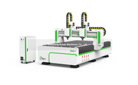 Machine de fraisage CNC pour bois d'occasion - Broche de 3,5 kW - Contrôle PLC - Table à vide - Rentable et facile à utiliser