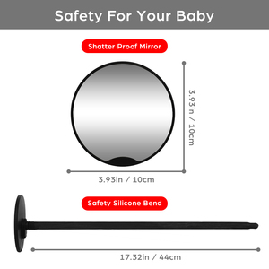 Acrylic Xe đẩy gương, linh hoạt đóng khung lồi xe đẩy gương để xem bé - Product Image 2