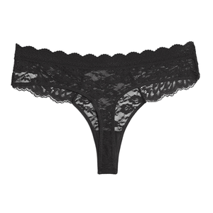 Culotte G-string en nylon de haute qualité à imprimé floral pour femmes matures, taille XL, sexy, transparente, tricotée, pour tous les jours, sous-vêtements pour adultes - Product Image 5