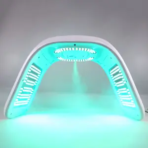 Hot Sale Uv Cold Nano Spray Ems Pad Huid Verjonging Gezicht Rood Licht Therapie Apparaat Led Lichttherapie Machine Voor Gezicht