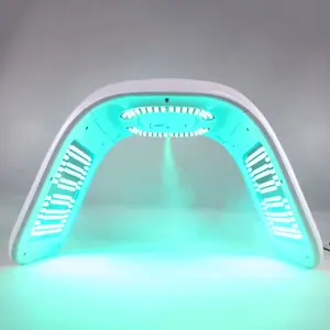 Sıcak satış UV soğuk nano sprey ems ped cilt gençleştirme yüz kırmızı ışıklı tedavi cihazı led ışık terapisi makinesi için yüz