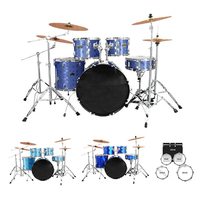 Vente d'Usine Instrument de Percussion Musical Professionnel Batterie de Jazz Set de Batteries 5 ou 7 Pièces