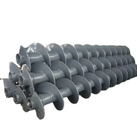 Outils de forage en spirale CFA (Continuous Flight Auger) pour sols/argiles à fort moment de charge, pour chargeuses, diamètre 1000 mm, personnalisables