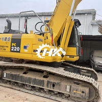 HANGKUI Pelle sur chenilles d'occasion haute puissance Komatsu PC220 MR/Excavatrice d'occasion Komatsu PC220MR