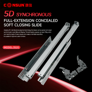 Consun Quảng Châu 15 <span class=keywords><strong>Inch</strong></span> Ngăn Kéo Trượt Có Thể Điều Chỉnh Đồ Nội Thất Trượt Cho Ngăn Kéo Đường Sắt Nhà Bếp Nhiệm Vụ Nặng Nề <span class=keywords><strong>Undermount</strong></span> Ngăn Kéo Trượt - Product Image 1