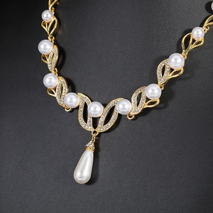 Collar de perlas clásico de alta calidad, conjunto de joyería Vintage, chapado en oro, fabricante de joyería de lujo, gran oferta - Product Image 5