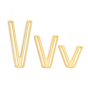 Hebillas en V de Metal de forma personalizada, conector decorativo de aleación de Zinc para Bikini, ropa, sujetador, accesorios de ropa interior - Product Image 1