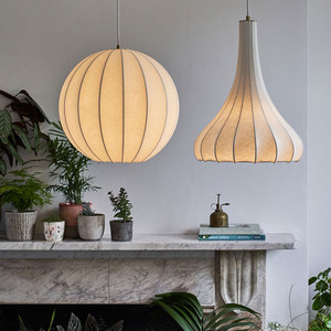 Lámpara colgante moderna, redonda, blanca, con bombilla LED E27, forma alienígena, fácil instalación, para sala de estar, dormitorio, restaurante - Product Image 3