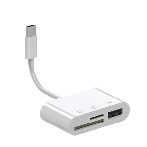 3-em 1 OTG Tipo C Kit Adaptador de Leitor de Cartão Externo Instalação USB para TF SD Drone & Câmera Digital Conexão Telefones celulares - Product Image 1