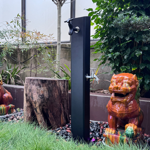 1PCS đen 90 cao nhanh chóng tháo gỡ ngoài trời cột vòi nước cho vườn, thiết kế chống trộm, sơn nhiệt độ cao, bệ nước - Product Image 2