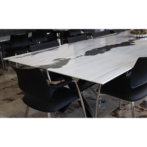 Mesa de comedor de mármol blanco Panda de lujo de diseñador <span class=keywords><strong>La</strong></span> Tavola del Marmo Mesa de comedor de mármol personalizada de <span class=keywords><strong>la</strong></span> mejor calidad - Product Image 6