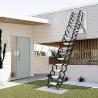 Échelle de grenier électrique avec télécommande, escalier de grenier escamotable, échelle de loft pliable, échelle télescopique en aluminium montée au plafond