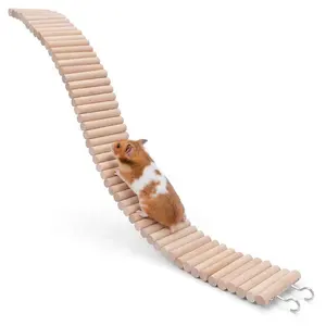 DIY小动物为短仓鼠老鼠和沙鼠提供有趣的木梯作为宠物用品