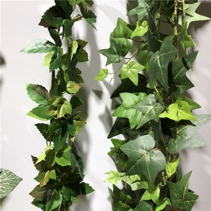 N-0021 vente en gros feuilles de <span class=keywords><strong>lierre</strong></span> artificielles plantes suspendues de vigne pour mur maison clôture décor - Product Image 5