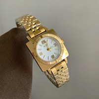 Montre femme IEKE 88453, grand cadran carré, bracelet en acier inoxydable, résistante à l'eau 3 ATM, mouvement quartz.