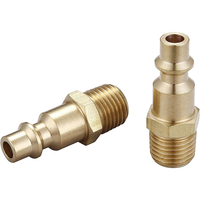 1/4 po. Raccords de tuyau d'air à connexion rapide en laiton mâle NPT pièces d'outils de compresseur d'air industriel OEM personnalisables