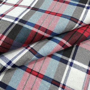 Vente en gros de tissu de flanelle de coton imprimé à carreaux 20*10 40*42 tissu de chemise 150gsm - Product Image 6