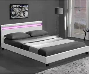 Concurrerende Prijs Queen Bed Wit Pu Led Bed