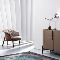 Canapé intégré au design moderne très doux, pour 1 places, ensemble canapé et fauteuil en bois, pour salon