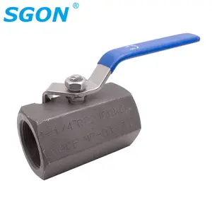 Hot Sale 1/4-2 Inch High Pressure One Piece WCB Ball Valve 2000WOG/.2000PSI/137Bar SS304/WCB Stainless Steel Valve Valvula