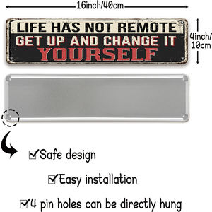 Plaque métallique vintage inspirante « Be You Ahoy » – Décoration murale pour bar ou « Man Cave » : « <span class=keywords><strong>C</strong></span>'<span class=keywords><strong>est</strong></span> <span class=keywords><strong>pas</strong></span> une cure minceur, <span class=keywords><strong>c</strong></span>'<span class=keywords><strong>est</strong></span> une vie saine » - Product Image 5