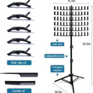 Wholesale Cheap Salon Hair <b>Extension</b> Display Rack Portable Adjustable Braiding Stand Hair <b>Braid</b> Rack Tool - Product Image 6