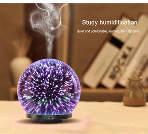 2019 New Arrival <strong>3</strong> D Fireworks Glass Aroma <strong>Diffuser</strong> air Humidifier ultrasonic - Product Image 4