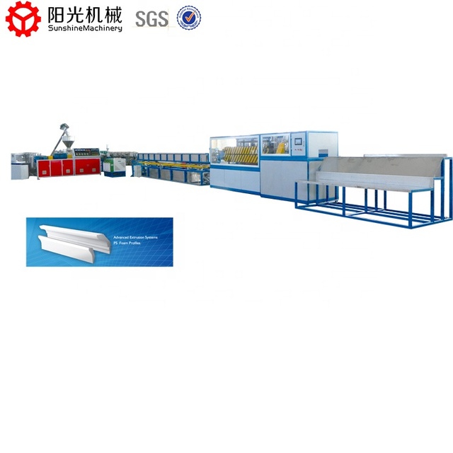Newest Design Foamed Polystyrene Cornice Making Extruded Machine