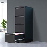 Armoire de rangement en métal à 4 tiroirs, armoire en acier, armoire de classement en métal pour bureau, armoire verticale