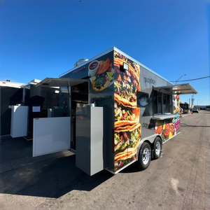 รถขายอาหารบาบีคิวรถลากอาหารบนถนนเคลื่อนที่ได้รถลากอาหารแฟรนไชส์ - Product Image 3