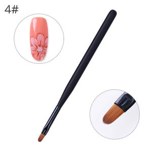 Luxuriöses 5-teiliges Nail-Art-Pinselset Hochwertige Flache Liner-Pinsel Gekräuselte Nail-Art-Zeichenwerkzeuge für den Salongebrauch - Großhandel - Product Image 6