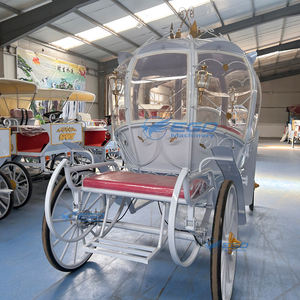 Satılık romantik kraliyet külkedisi arabası külkedisi at çizilmiş prenses arabası at arabaları - Product Image 4