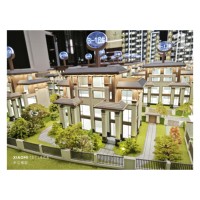 Famosa villa moderna de fibra de vidrio de China, modelo de edificio de paisaje en miniatura, modelo a escala arquitectónica con componentes de plástico
