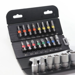 Lematec 23-Piece Ratchet Wrench <b>Set</b> With S2 Bits Socket <b>Tools</b> For Home Repair And Workshop Use - Product Image 4