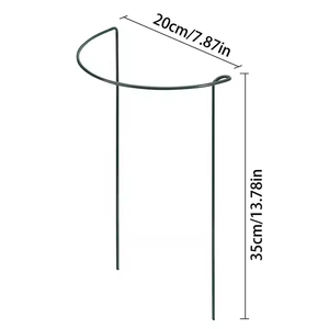 4 /8 PCS <span class=keywords><strong>Support</strong></span> pour <span class=keywords><strong>plantes</strong></span> Pile Demi-rond Anneau Piquet Extérieur Jardin Fleur Vigne Métal Escalade <span class=keywords><strong>Support</strong></span> Légumes Tige Fixe Rack - Product Image 1