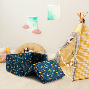 Giving Tree <b>Kids</b> Folding <b>Sofa</b> Bed With Dinosaur Print For Toddlers And Children Age 2 And Above - Product Image 3