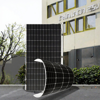 Panel Surya Fleksibel AHONY Monokristalin Thin Film PV Modul 300W 430W 520W untuk Penggunaan Rumah Tangga