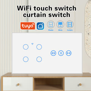 Sls Tuya Wifi Touch Muur Elektrische Gordijn En 1/2/3/4 Bende Lichtschakelaar Voor Smart Home Systeem Alexa & Google Home Control - Product Image 3