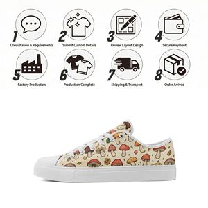 Custom Logo Print Vulcanized Walking <strong>Shoes</strong> OEM/ODM Low Top Classic Canvas Sneakers For Men Women All Seasons Comfort - Product Image 4