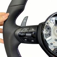 Volant de voiture en cuir perforé noir de style M pour BMW F30 F20 F10 F15 F36 F22 F25 F32 M3 M5 E46 E70 E90 E91