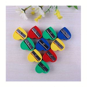 Mini 50pcs Colorful Heart Manual Pencil Sharpeners Plastic Handheld <b>Jar</b> for Kids Valentine's Day Gifts - Product Image 3