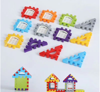 283 pièces bricolage tige emboîtement en plastique blocs de construction ensemble modèle éducatif jouet pour les tout-petits enfants pour aire de jeux construction de maisons