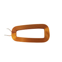 Bobina Inductora Rectangular OEM con Núcleo de Aire, Bobina de Cobre Esmaltado con Cables para Antena de Lector RFID NFC, Tamaño Personalizado