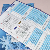 Impression de boîtes personnalisées, papier couché CMYK, papier spécial, brochure d'exposition, livret plié, dépliant, prospectus