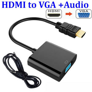 <span class=keywords><strong>Adattatore</strong></span> <span class=keywords><strong>HDMI</strong></span> a VGA con Estrattore Audio da 3,5mm, <span class=keywords><strong>Cavo</strong></span> di Conversione con Alimentazione, Convertitore <span class=keywords><strong>Video</strong></span> da <span class=keywords><strong>HDMI</strong></span> Maschio a VGA Femmina per PC - Product Image 2