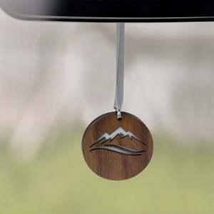 Nouvelle pièce suspendue en bois haut de gamme, esthétique raffinée, ajourée, circulaire, pour aromathérapie chambre et voiture - Product Image 5